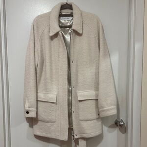 Calvin Klein Women's Cream Trench Coat